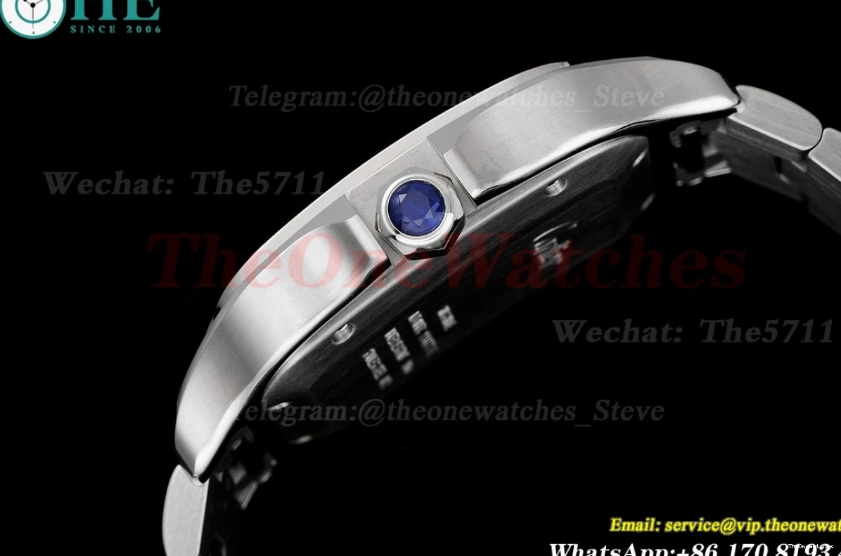 Blue 40mm BVF Mens Cartier Santos SS 2018 XL De SS MY9019 0216